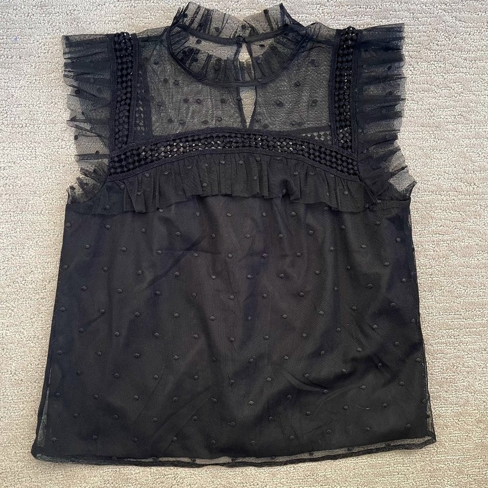BB Dakota High Neck Sleeveless Blouse - Women's Small
